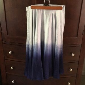 BEBE silk midi skirt